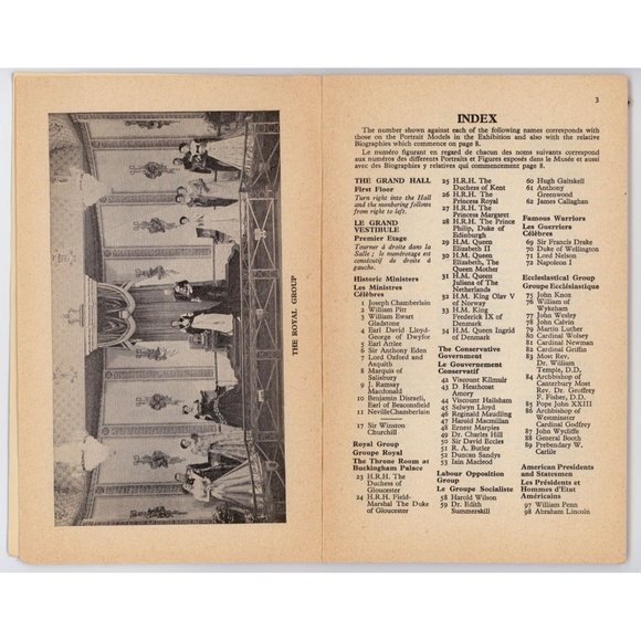 MADAME TUSSAUD'S WAX MUSEUM GUIDE & BIOGRAPHIES, London, ©1960, Zoo ad back cvr - Picture 3 of 5